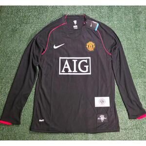 Manchester United Ronaldo #7 2007/08 Away Jersey – Long Sleeve Size Large